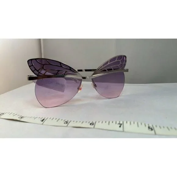 Betsey Johnson Butterfly Queen Sunglasses/ NWT/Purple Ombre/charity sale - Picture 2 of 4